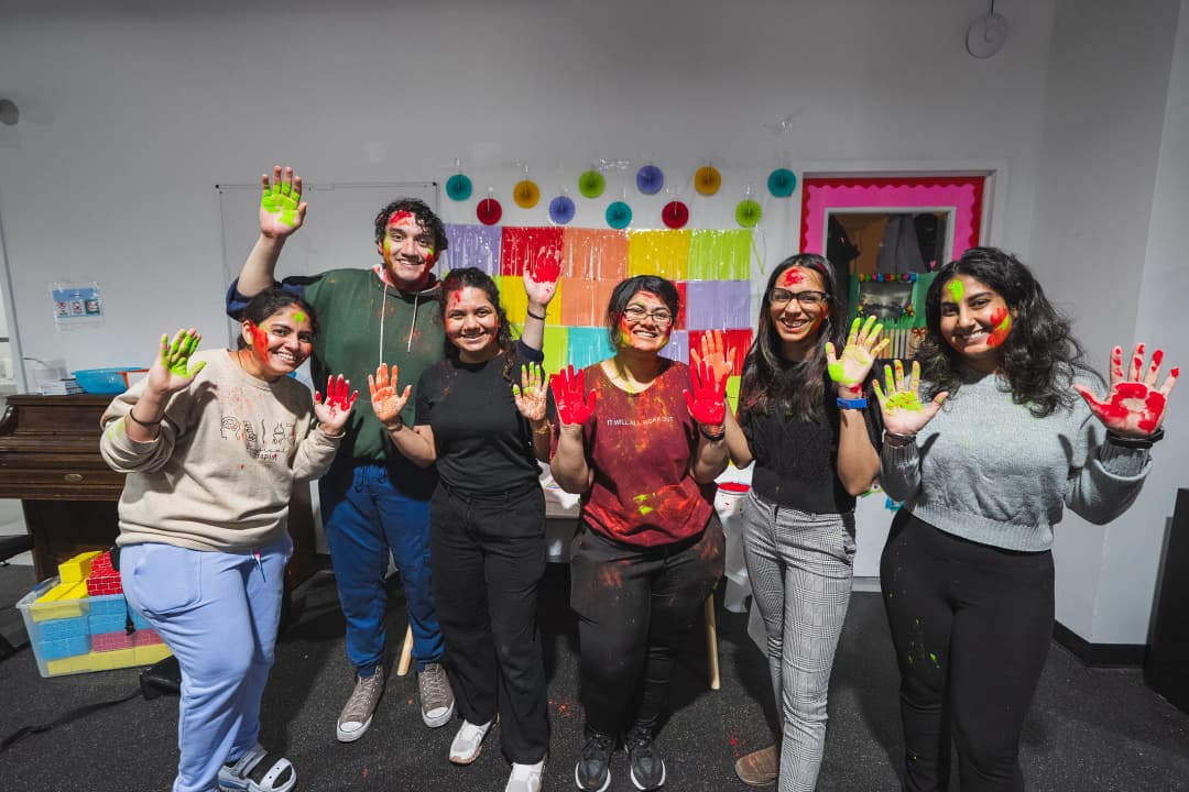 iBRAIN team members in classroom